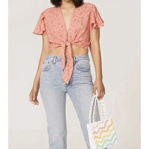 COLOR ME COURTNEY Ellie Floral Top Women's Size‎ 2